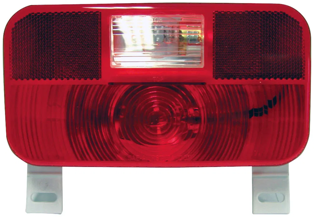 V25924 – PETERSON MFG Trailer Light, Stop/ Turn/ Tail Light Incandescent Bulb Rectangular Red 8-9/16 Inch Length x 4-...